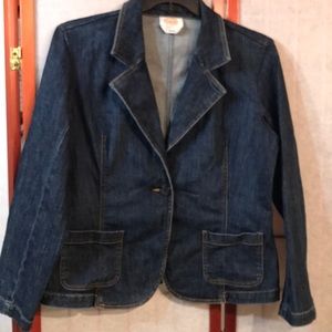COPY - Talbots Denim blazer Sz Large